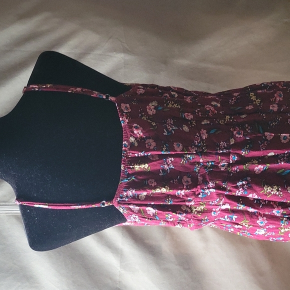 Sleeveless string strap dress with floral print - Picture 8 of 8